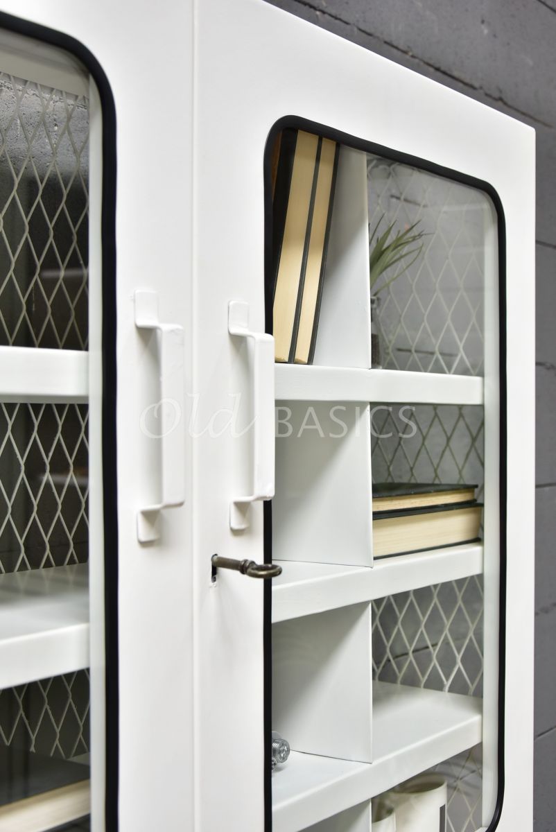Detail van Postbureau, naturel, wit, materiaal staal